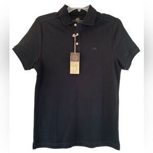 Nwt Ocean & Coast True Black Island Breeze Wicking Polo Shirt